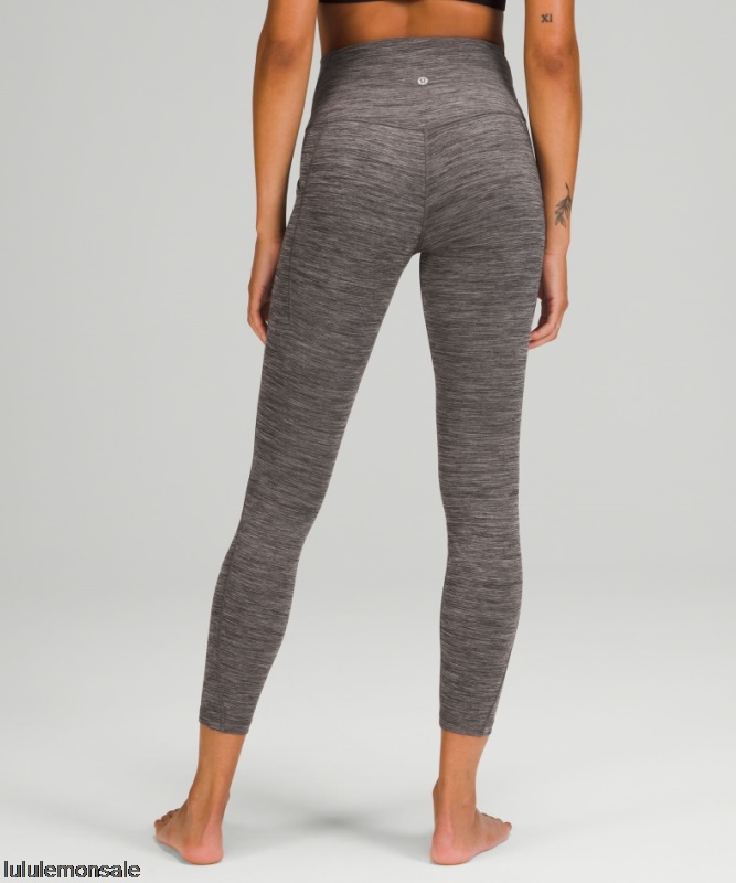 Lululemon Damen DELULU052 | Lululemon Deutschland Schwarz Melierte Hoch Sitzende Hose Mit Taschen 25